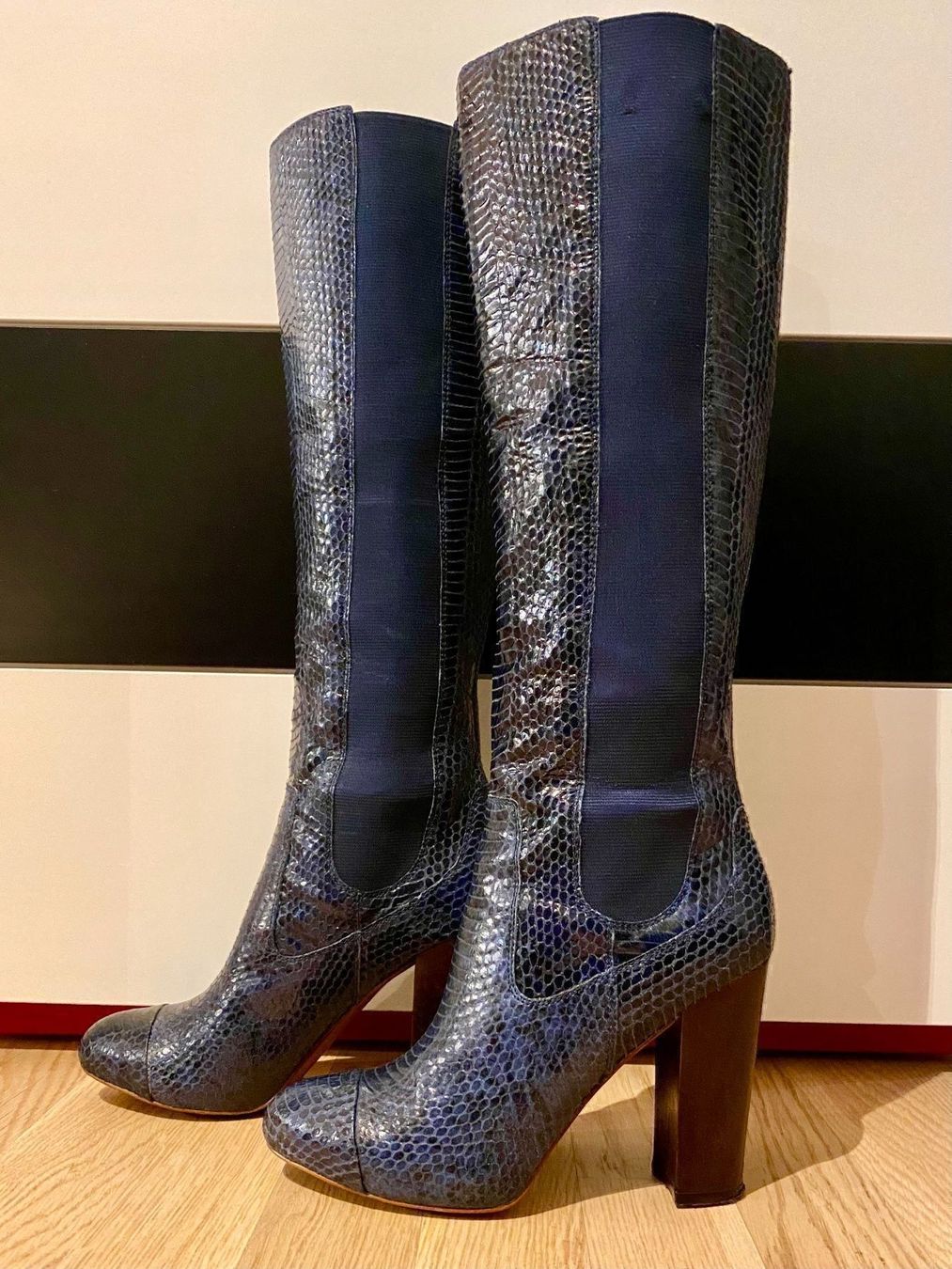 Juicy Couture Scarpe da donna: Juicy Couture Stiefel, blau. Gr. 37 – Usato da Bergdietikon venduto da pinkerton13 1