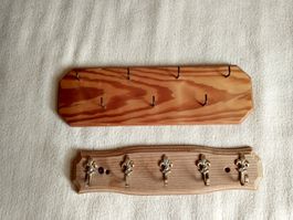 2er Set! Antike Kleiderhaken/Garderobenhaken aus Holz