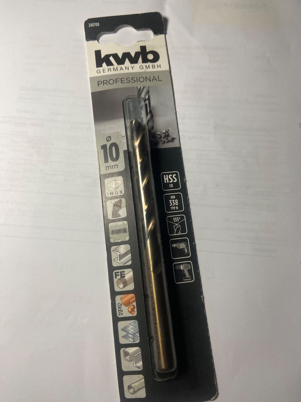 Würth Alle Werkzeuge: kwb COBALT Spiralbohrer 10.0 mm – Neu und originalverpackt aus Hittnau von Oracel