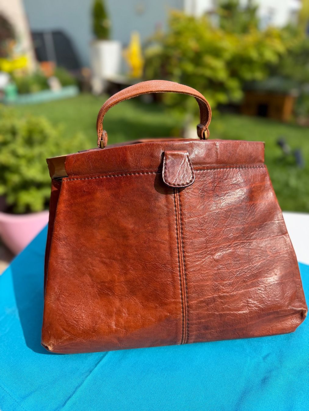 The Bridge Borse: Vintage Ledertasche von The Bridge - Braun – Usato da Cugnasco venduto da tizianaq 1