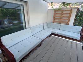Gartensitzgruppe, outdoor Sofagarnitur