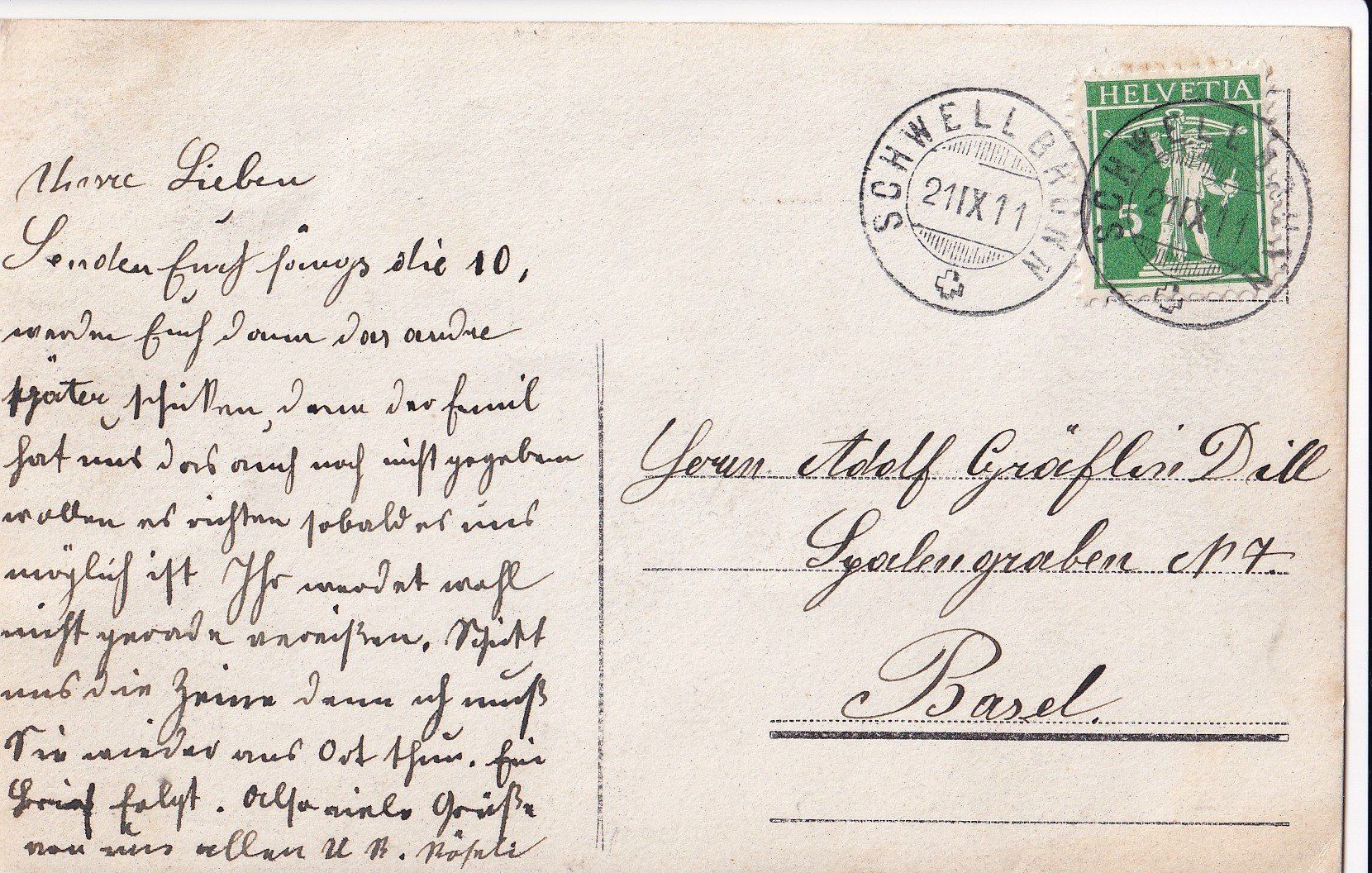 Cartoline postali: Schwellbrunn Festumzug mit Blasmusik – Usato da Olten venduto da clotaldi 1
