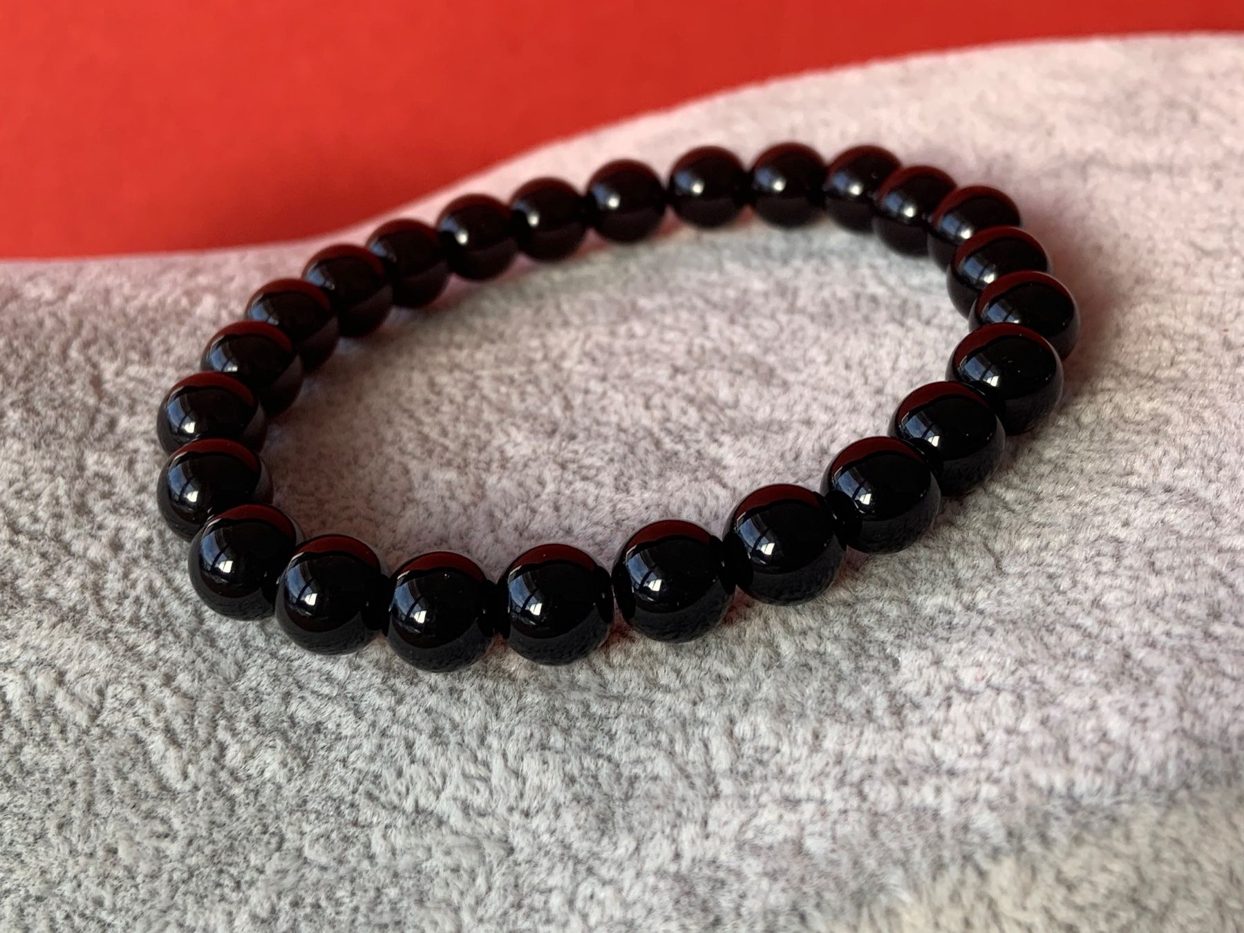 Armbänder & -reifen: Stein-Armband schwarz  (20 cm) – Neu (gemäss Beschreibung) aus Laufen von Bellebellezza 1