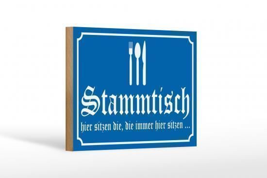 Schilder: Blechschild-STAMMTISCH-HIER SITZEN DIE, – Neu und originalverpackt aus Rupperswil von big-one-sale 1