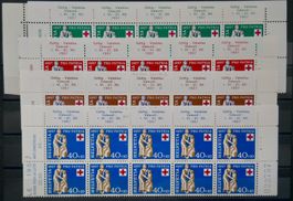PP Satzmarken 1957 10-er Streifen postfrisch**