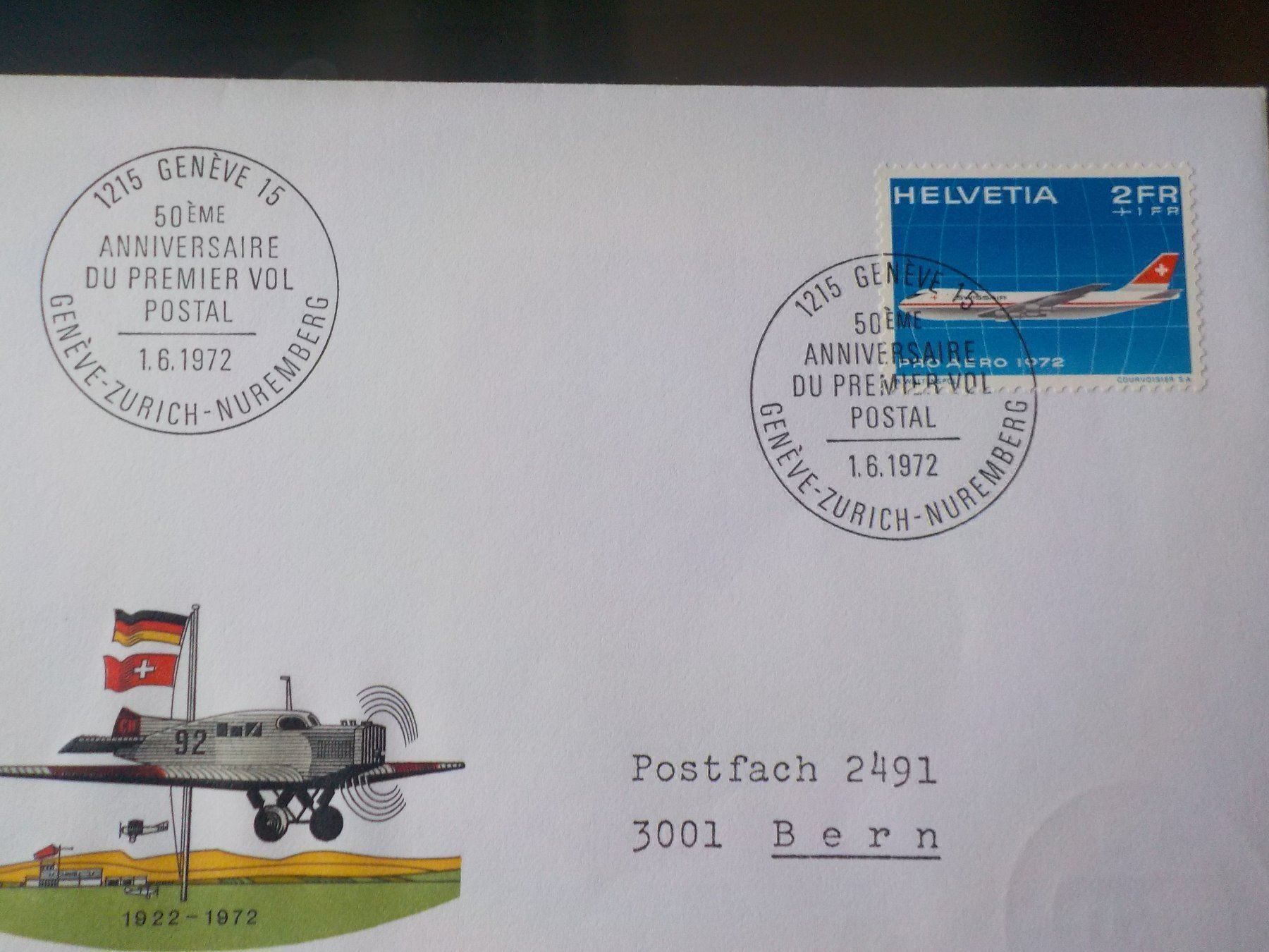 Alle Briefmarken: 1972, FDC, Pro Aero, Serie – Neu (gemäss Beschreibung) aus Muri b. Bern von Ricardoverkauf