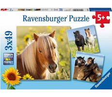 Ravensburger 3x49 Teile Puzzle Liebe Pferde