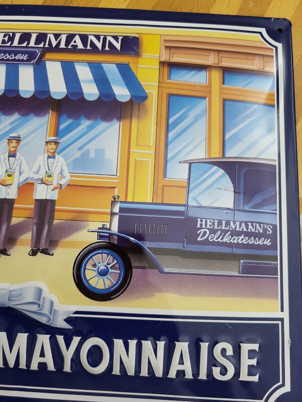 Insegne: Blechschild Hellmanns Mayonnaise – Nuovo (secondo la descrizione) da Riehen venduto da tamola67 1