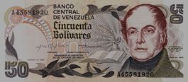 Venezuela 50 Bolivares 1981 - Bankfrisch