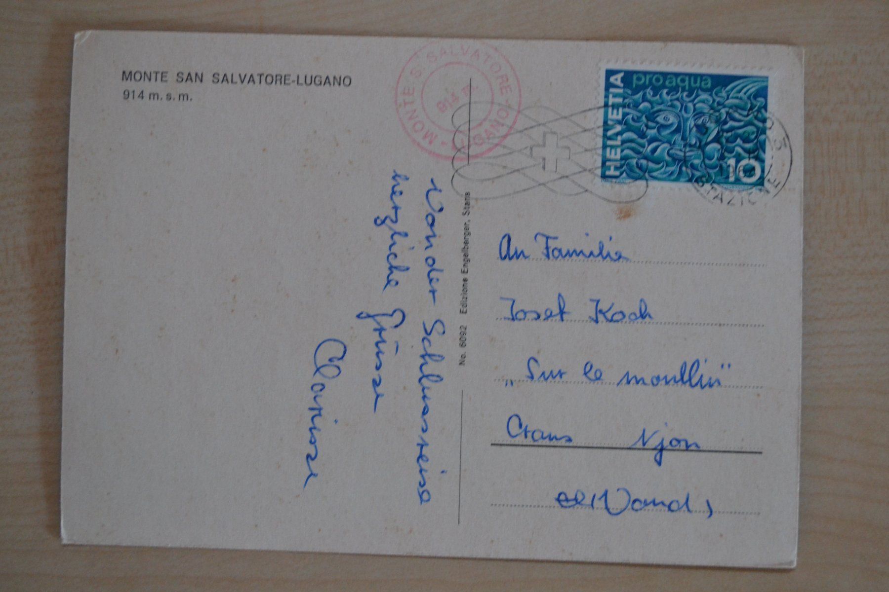 Cartoline postali: AK Monte San Salvatore TI – Usato da Beinwil am See venduto da kajak55 1