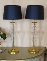 1 Paar prächtige antike Stehlampen, Tischlampen ohne Schirme