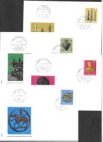 4 FDC Pro Patria 1972 Serie Einzelmarken Orts-ET 1.6.1972