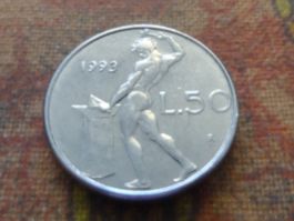 ITALIE  50  Lire  1993