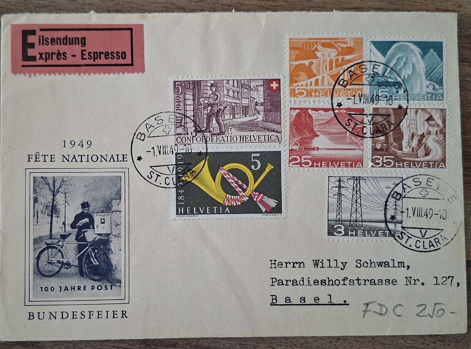 Tutti i francobolli: Technik und Landschaft FDC ! – Usato da Balgach venduto da SIMEON27