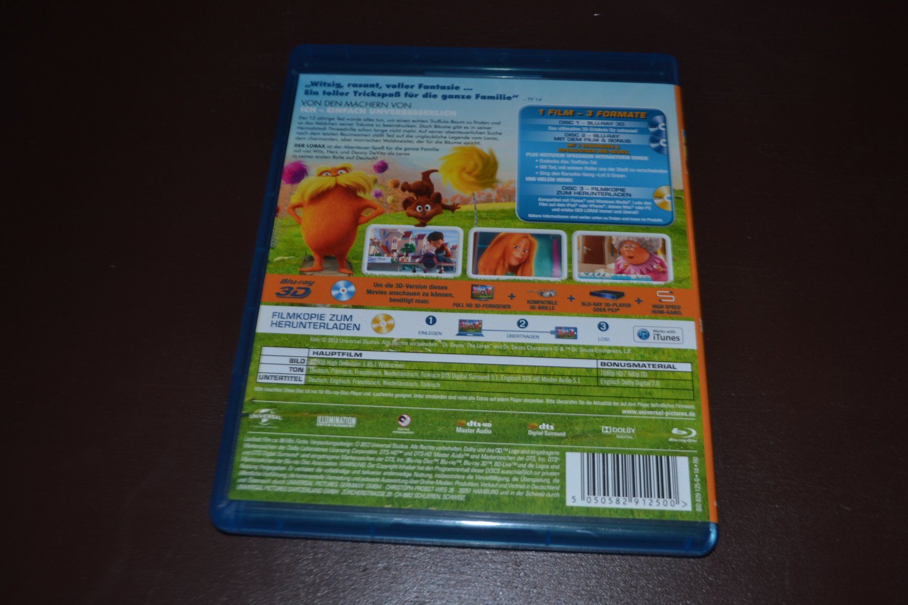 Tutti i DVDs: Der Lorax in 2D/3D – Usato da Laupen ZH venduto da chefdom 1