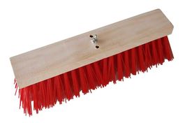 Edi Clean Strassenbesen mit CHK-Gewinde, Elaston rot, 40 cm