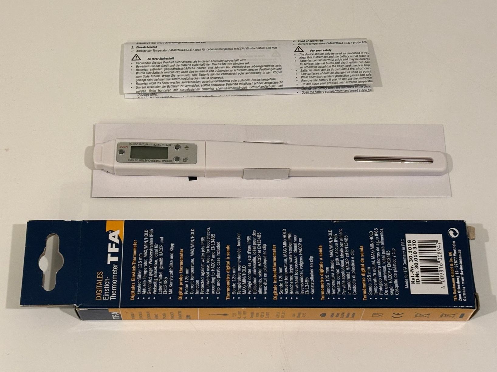 Sonstiges für Haushalt & Wohnen: TFA Dostmann Einstich-Thermometer 30.1018 neu – Neu und originalverpackt aus Winterthur von 1doodle2 1