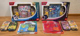 Pokémon 30th /30 Jahre Kollektionen+4MiniTins+1Tech-Sticker 