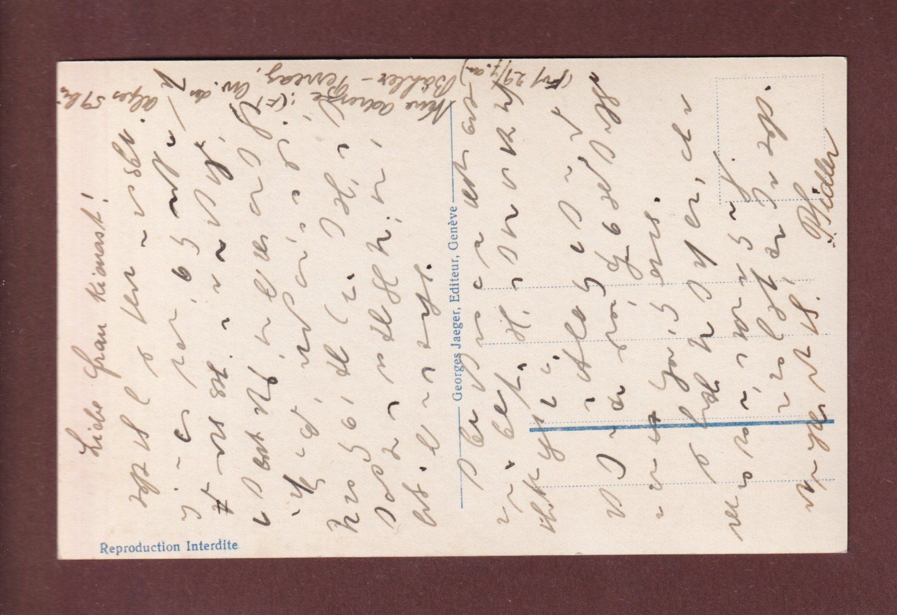 Cartoline postali: CLARENS - MONTREUX – Usato da Pully venduto da nicecards-shop 1