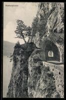 AK Beatenberg, Beatusstrasse, Blick in den Tunnel