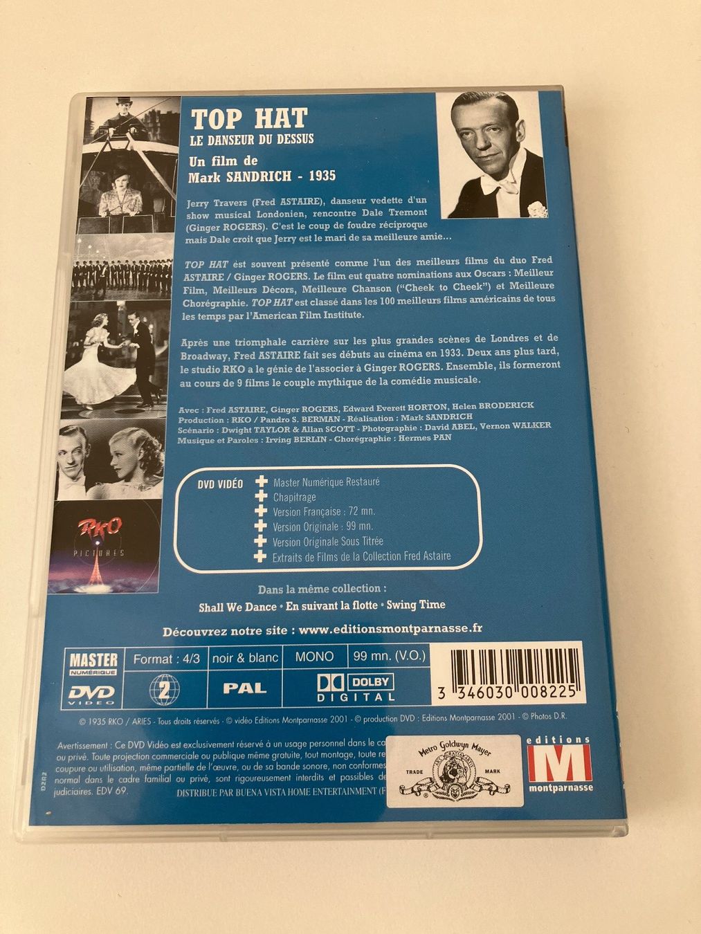 Tutti i DVDs: Top hat (DVD)  Fred Astaire, Ginger Rogers – Usato da Arbon venduto da JoJoAs 1