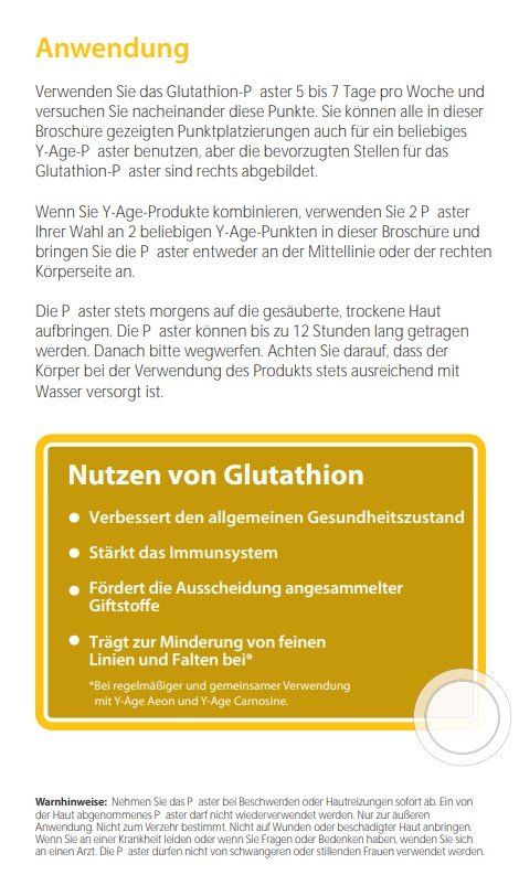 Lifewave Y-Age Glutathione Patches (25041078PL) (Nuovo e nell'imballaggio  originale) a Zürich per CHF 25 – con consegna