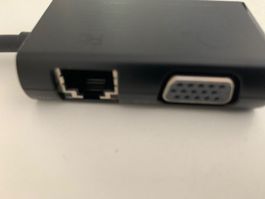 HP Side Dock RJ45/VGA Adapter - Adapter