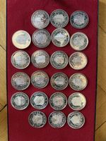22 Pièces Helvetia cantons suisse avant 1999 - Argent 999