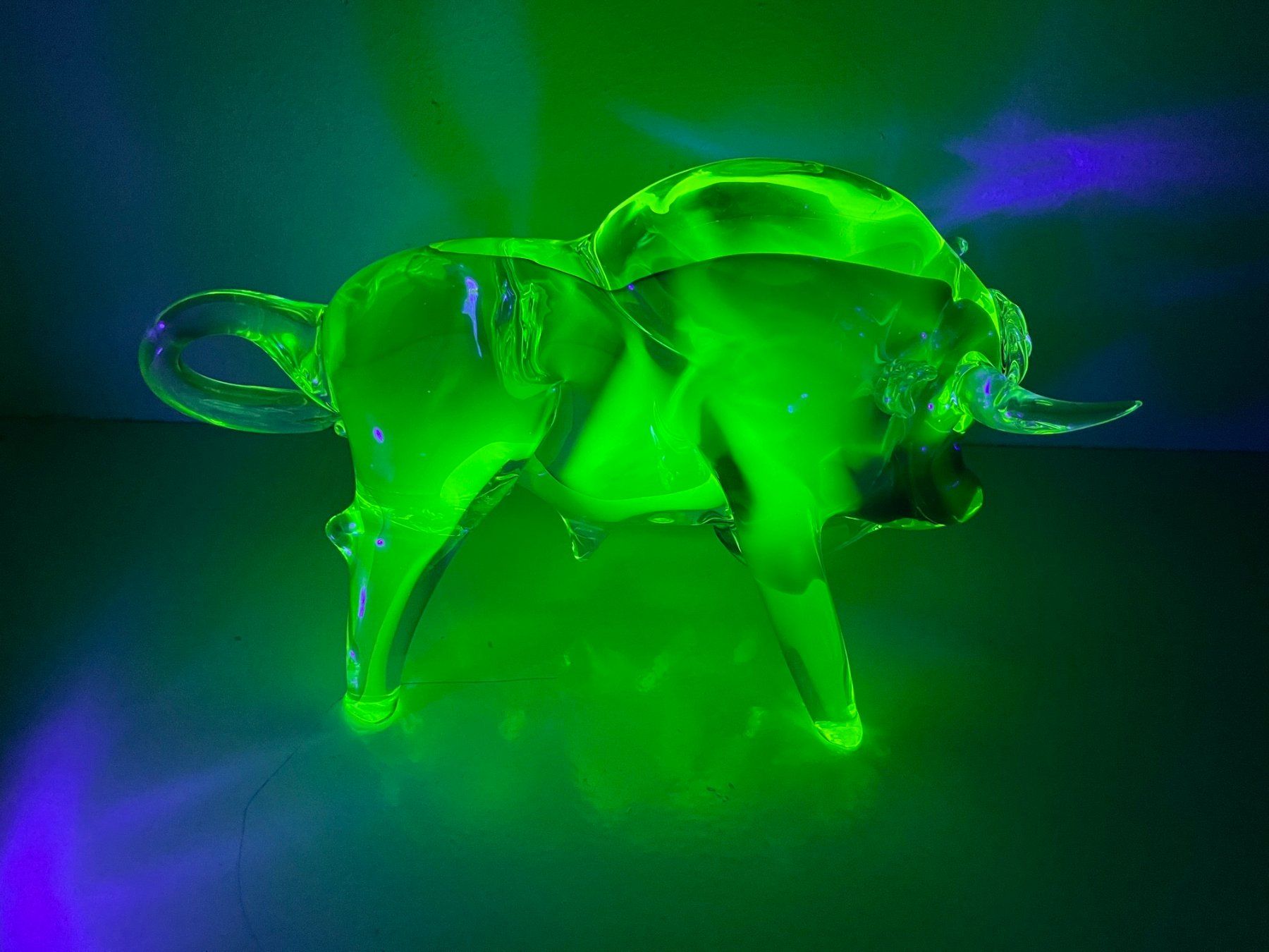 Sculture & Statue: Enorme taureau Murano en verre ouraline – Usato da Les Acacias venduto da kim_2dxt 5