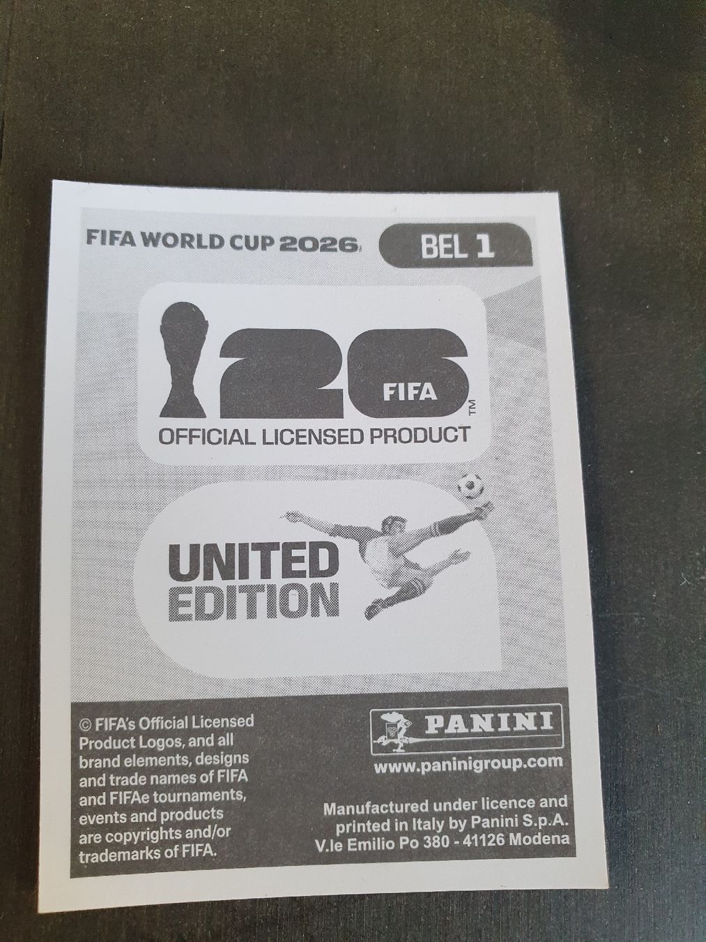 Panini Cartes à collectionner: Fifa world Cup 2026 BEL 1 – Neuf avec emballage d'origine à St.Gallen par Avena135 1