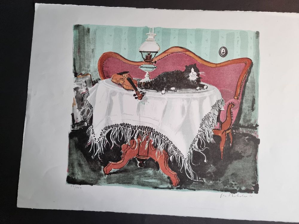 GEO BRETSCHER LITHOGRAPHIE SIGNIERT NUMMERIERT 3