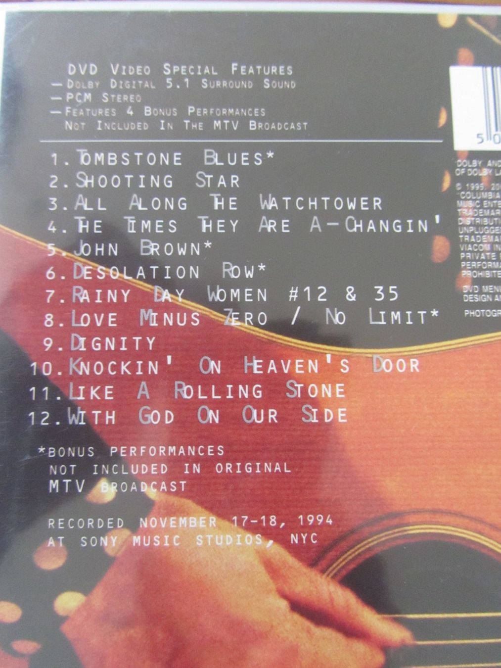 Tutti i DVDs: Bob Dylan - MTV Unplugged - DVD – Usato da Seengen venduto da mikelele 2