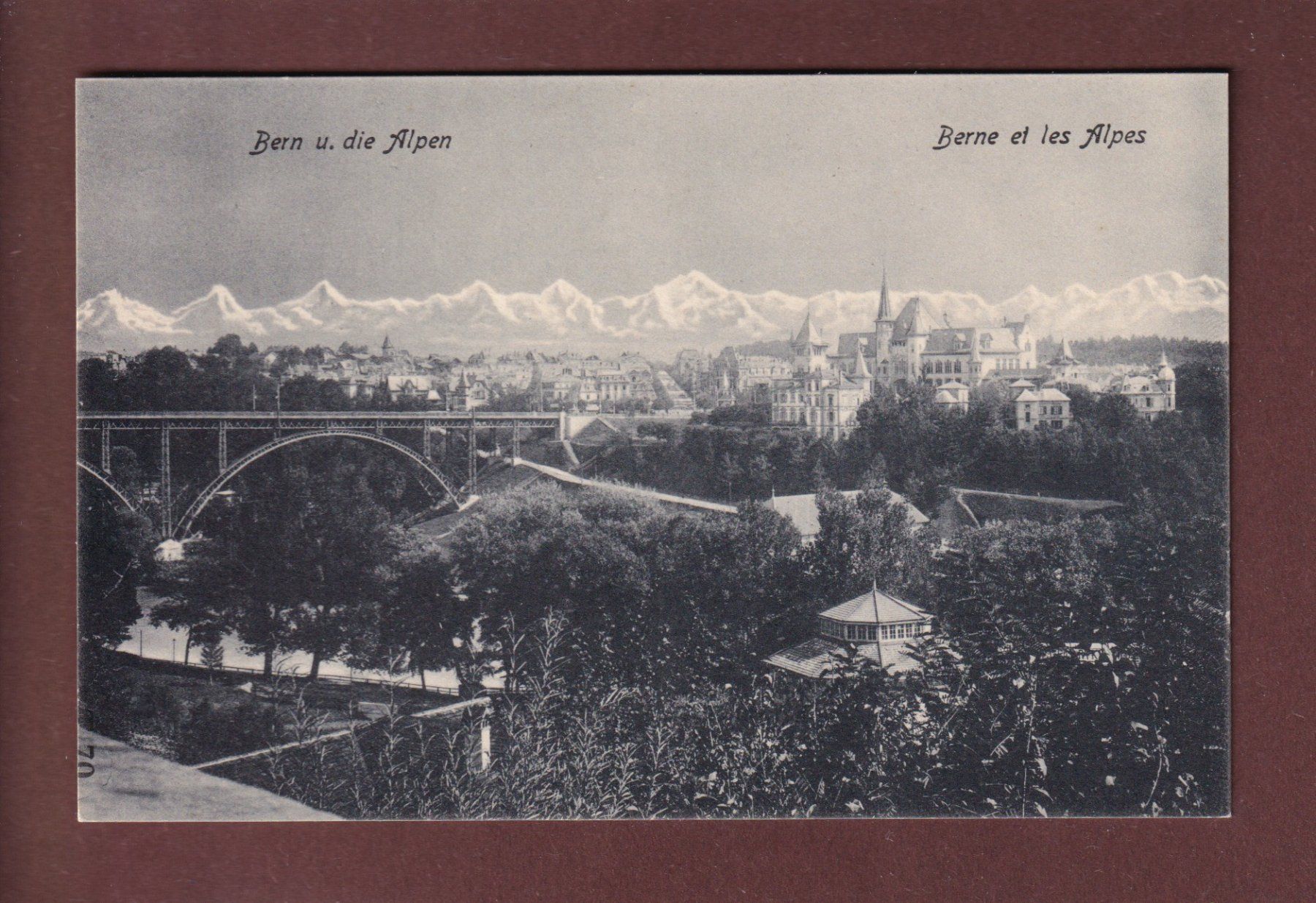 Cartoline postali: BERN und die Alpen – Usato da Pully venduto da nicecards