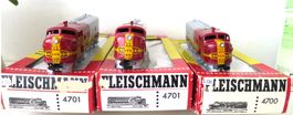 Fleischmann 4700 und 4701 Santa Fe 3er Set Top zustand