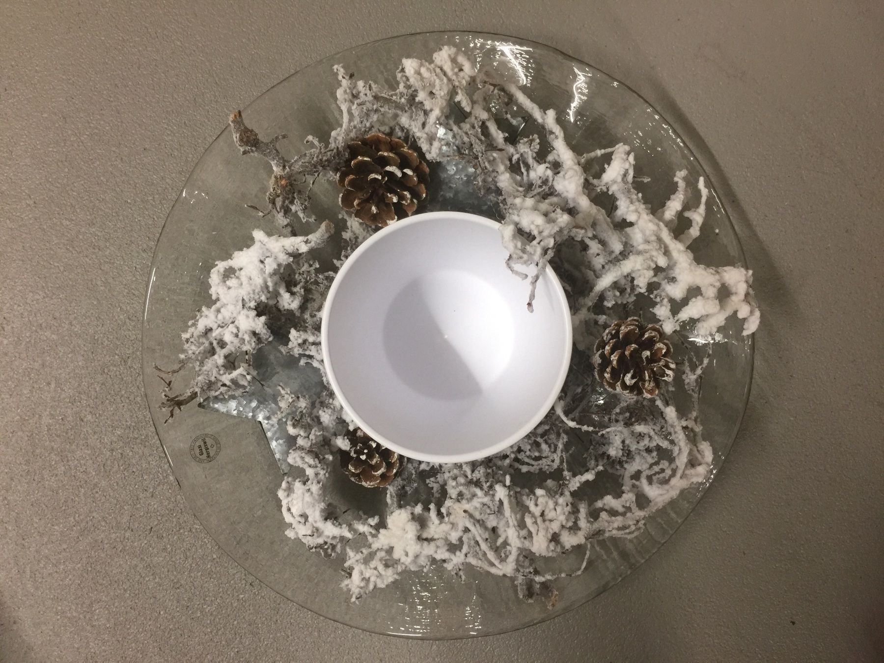 Glasi Hergiswil Alle Dekorationen: Weihnachtlich winterliche Glasschale – Gebraucht aus Zürich von Cdefinitiv 2
