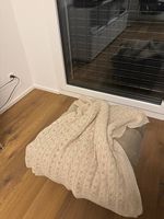 Weich Warm Ueberwurf in Naturfarbe