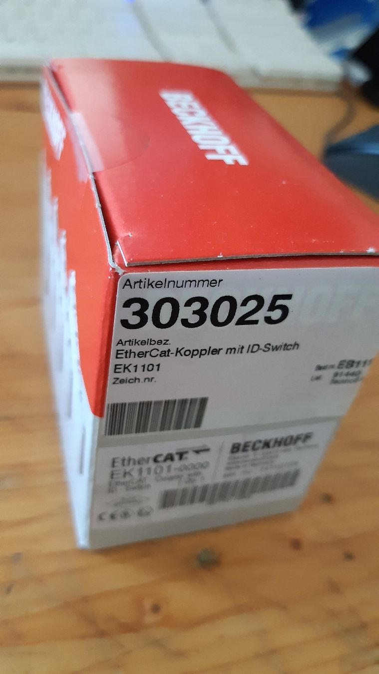 Beckhoff Componenti elettronici: Beckhoff EK1101 EtherCAT-Koppler mit ID-Switch, NEU! OVP – Nuovo e nell'imballaggio originale da Oey venduto da Parkplatzbrocki