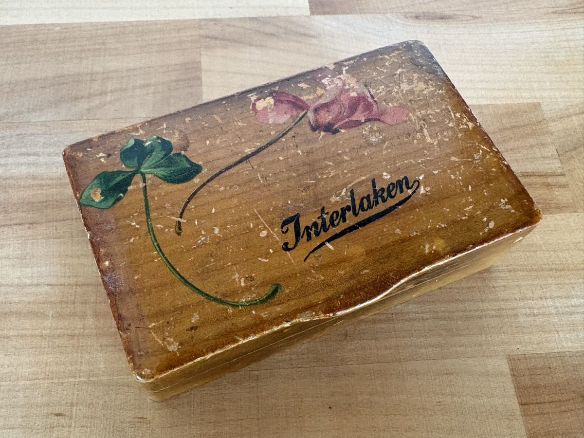 Barattoli: alte Holz Dose / Box von Interlaken – Usato da Rümlang venduto da euqinom16