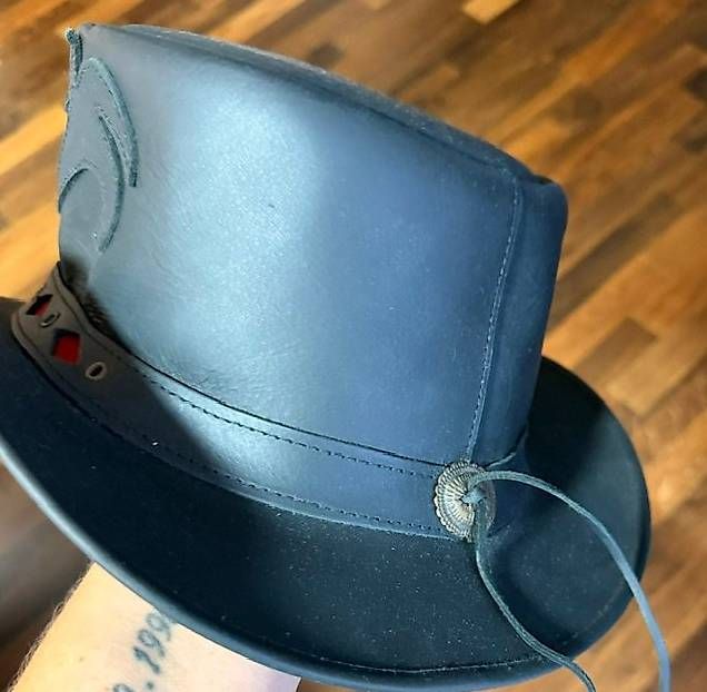 Hüte, Mützen & Caps: Gothic Steampunk Lederzylinder  – Gebraucht aus Grüningen von sah_l668 3