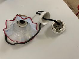 lampe suspendue ancienne (tulipe)