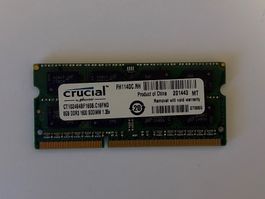 Crucial 8GB DDR3L-1600 SO-DIMM Laptop-RAM – 4 verfügbar