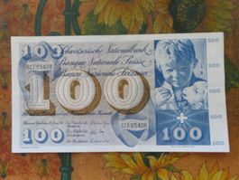 SUISSE  100  Francs  1967  (5408)  Billet