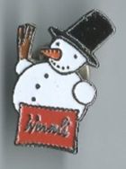 Schneemann Wernli Guetzli, Pin