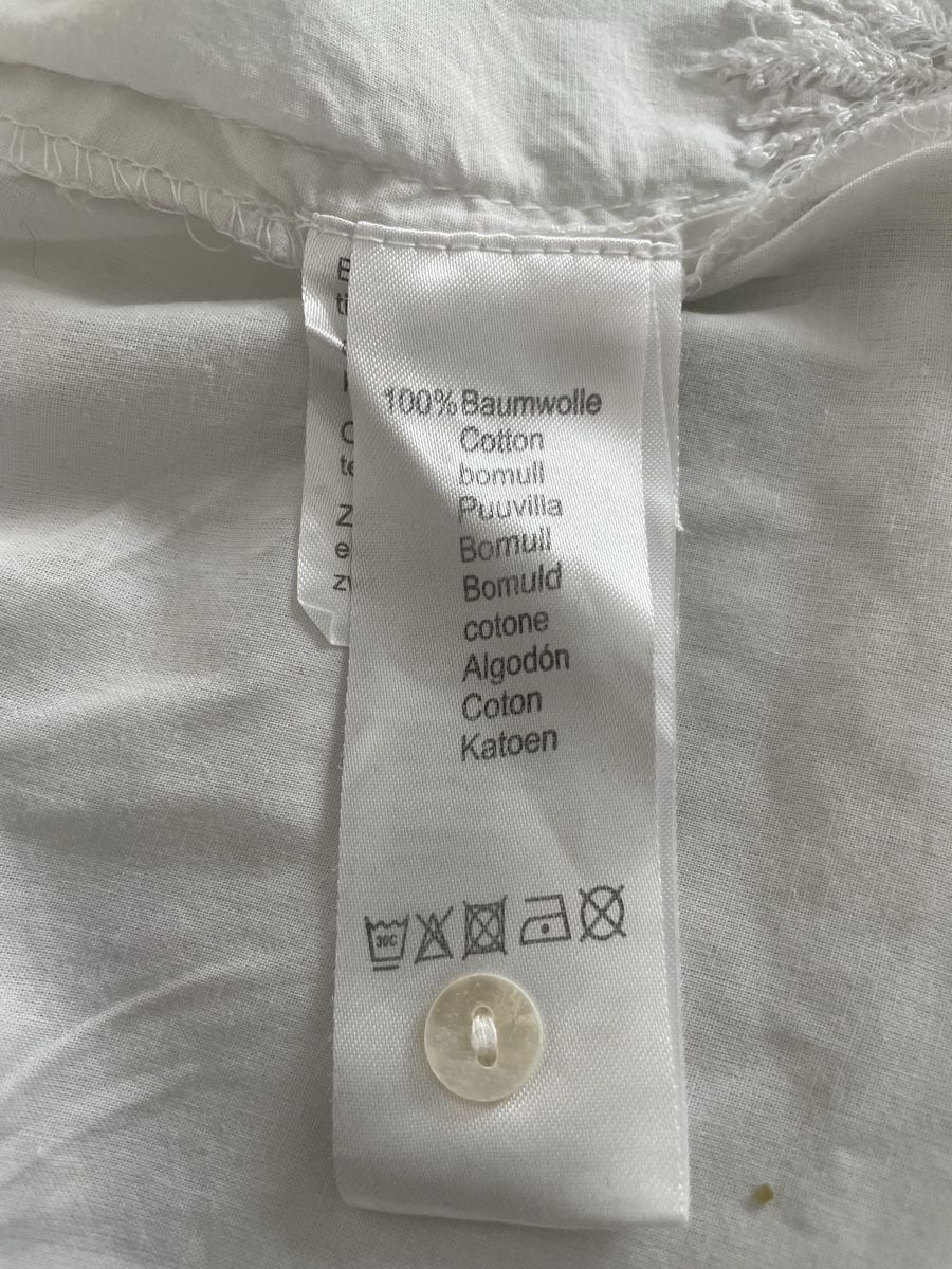 Vestiti: Baumwollkleid Gr S weiss  – Usato da Glis venduto da taisiya078 4