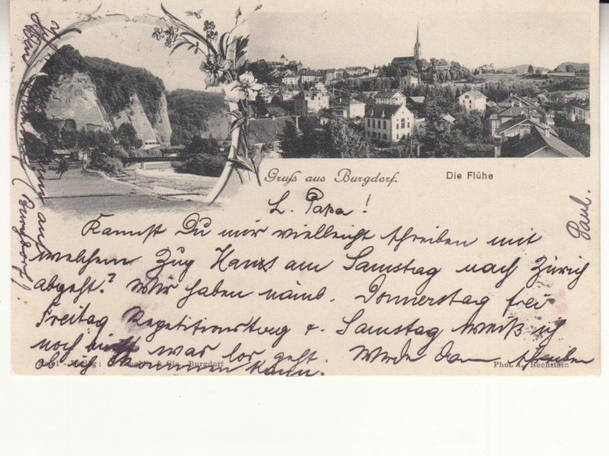 Cartoline postali: Burgdorf 1902 – Usato da Bürglen TG venduto da StampGraf
