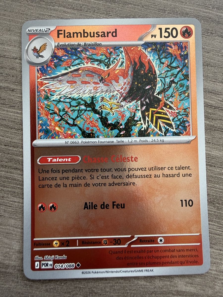 Pokémon Sammelbilder & Trading cards: Flambusard (POR014) – Neu (gemäss Beschreibung) aus Vevey von Matx