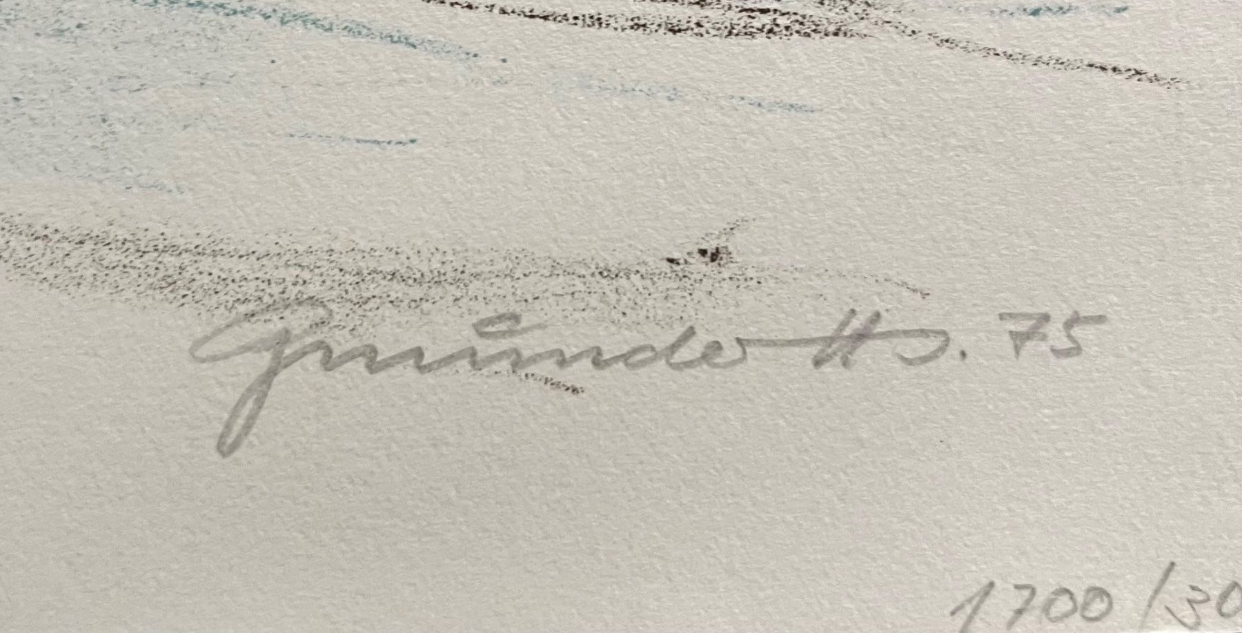 Grafica & Litografie: HANS GMÜNDER LITHOGRAPHIE SIGNIERT NUMMERIERT – Usato da Gersau venduto da grafik-kunst 1