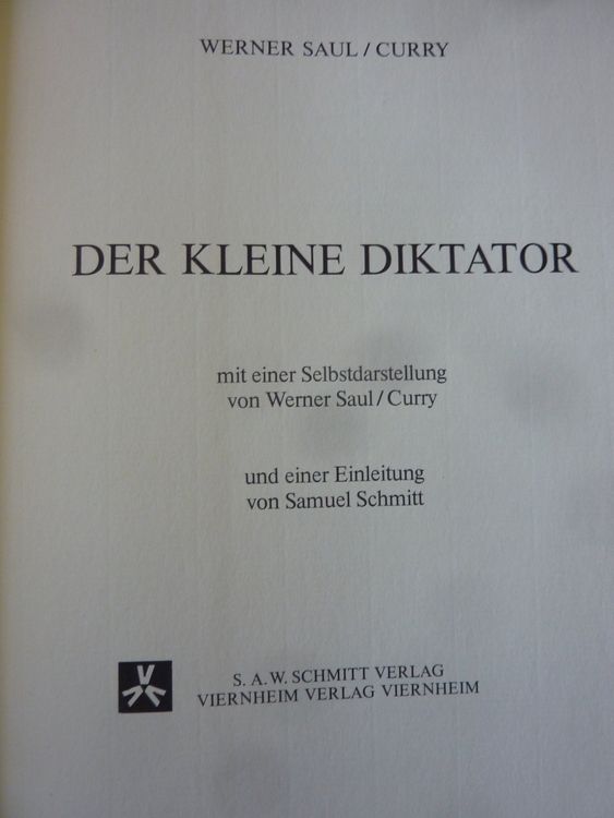 der-kleine-diktator-werner-saul-curry-samuel-schmidt-1984-gebraucht