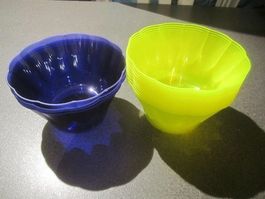 Schalen farbig, Kunststoff