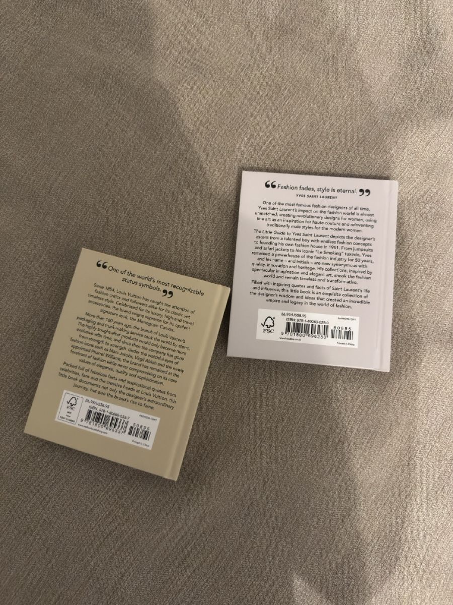 Bücher: Louis Vuitton & YSL Mini Bücher – Neu und originalverpackt aus Augst BL von ssharonc 1